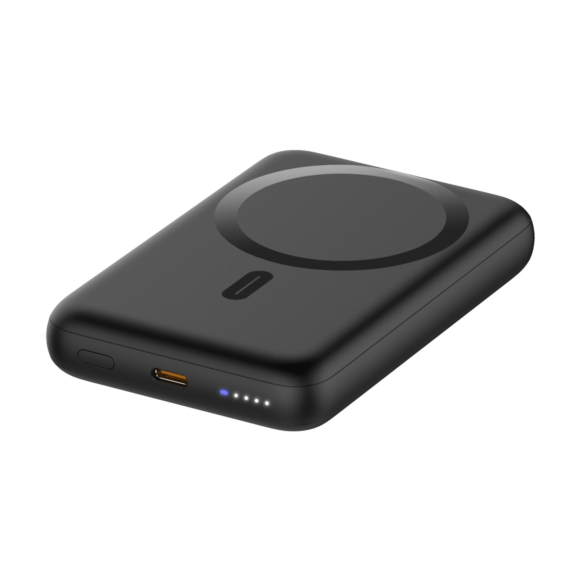 Baterie externă 10000mAh Încărcare Wireless 15W, Negru - Voltres