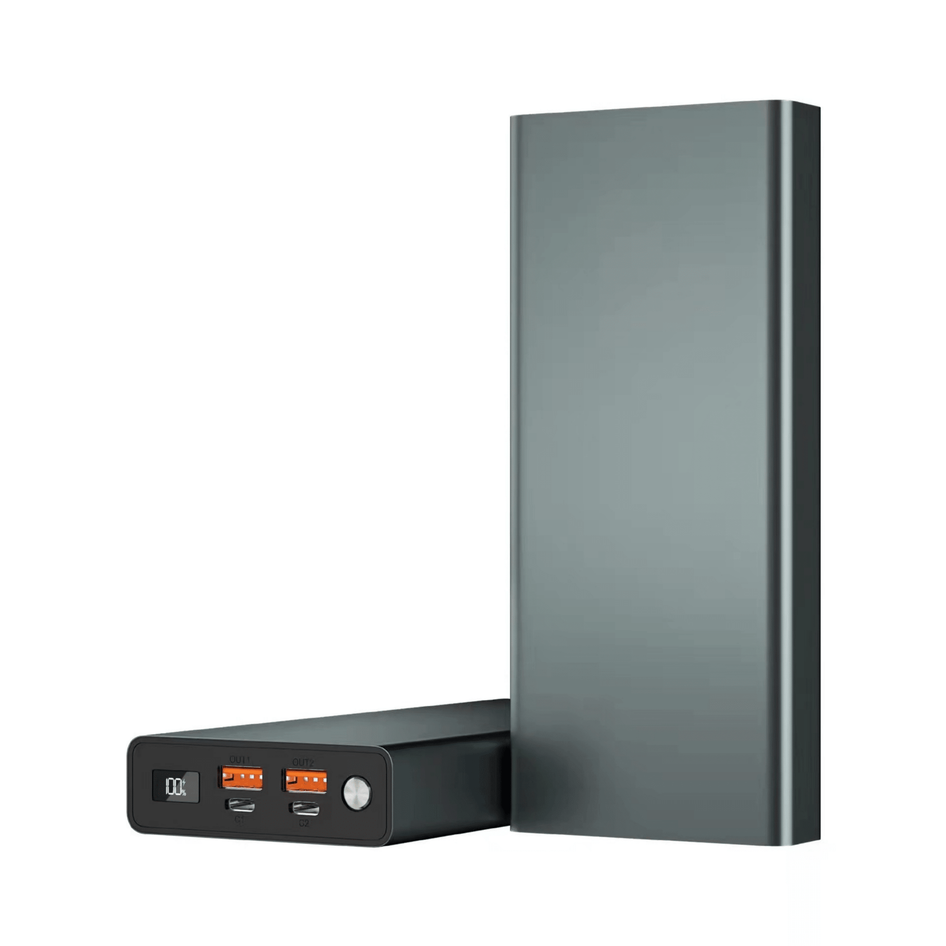 Baterie externă 30000mAh 100W, 2x USB - C & 2x USB - A, Negru - Voltres