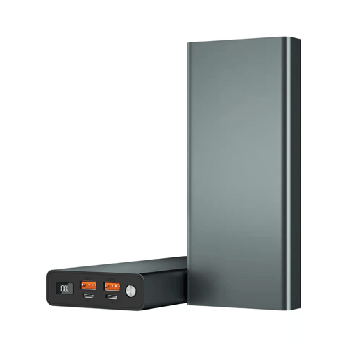 Baterie externă 30000mAh 100W, 2x USB - C & 2x USB - A, Negru - Voltres
