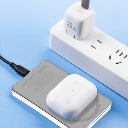 Baterie externa 5000mAh Qi2 15W Wireless & 20W Cablu, Plastic - Voltres