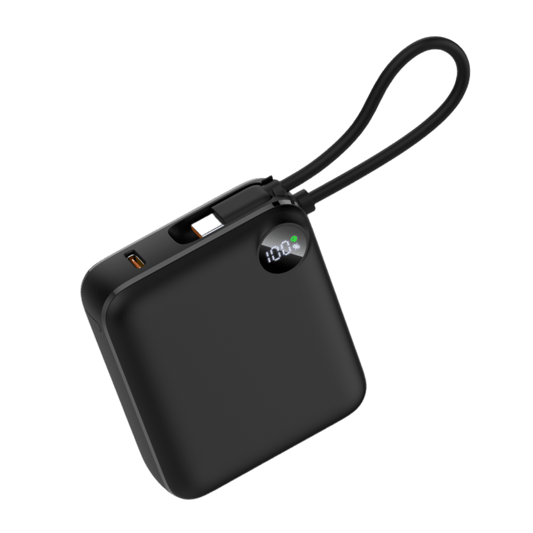 ChargeGo — Baterie externă 10.000mAh · Cablu USB - C integrat · 22.5W - Voltres