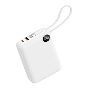 ChargeGo+ — Baterie externă 20.000mAh · Cablu USB - C integrat · 3 porturi · 22.5W - Voltres