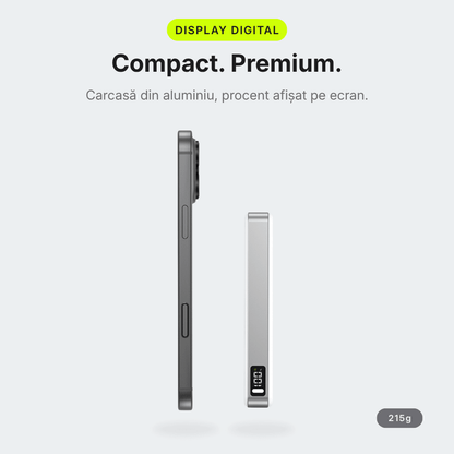 MagCore Pro — Baterie Externă cu Încărcare Wireless 10.000mAh · Qi2.2 25W · 45W Cablu - Voltres
