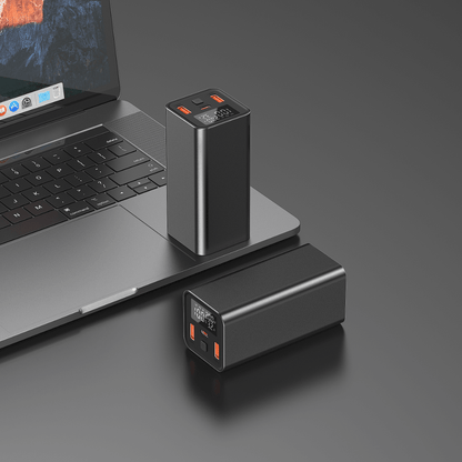 Pulse 65 — Baterie externă 20.000mAh · USB - C 65W · 3 porturi · Aluminiu - Voltres