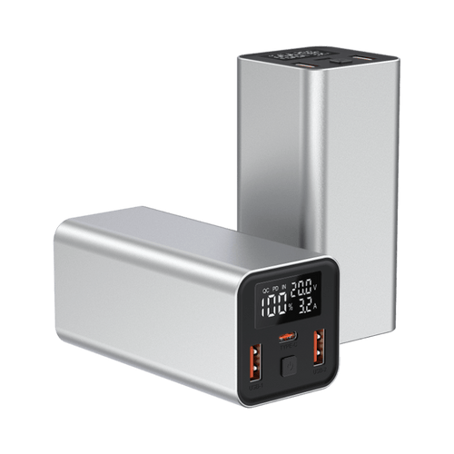 Pulse 65 — Baterie externă 20.000mAh · USB - C 65W · 3 porturi · Aluminiu - Voltres