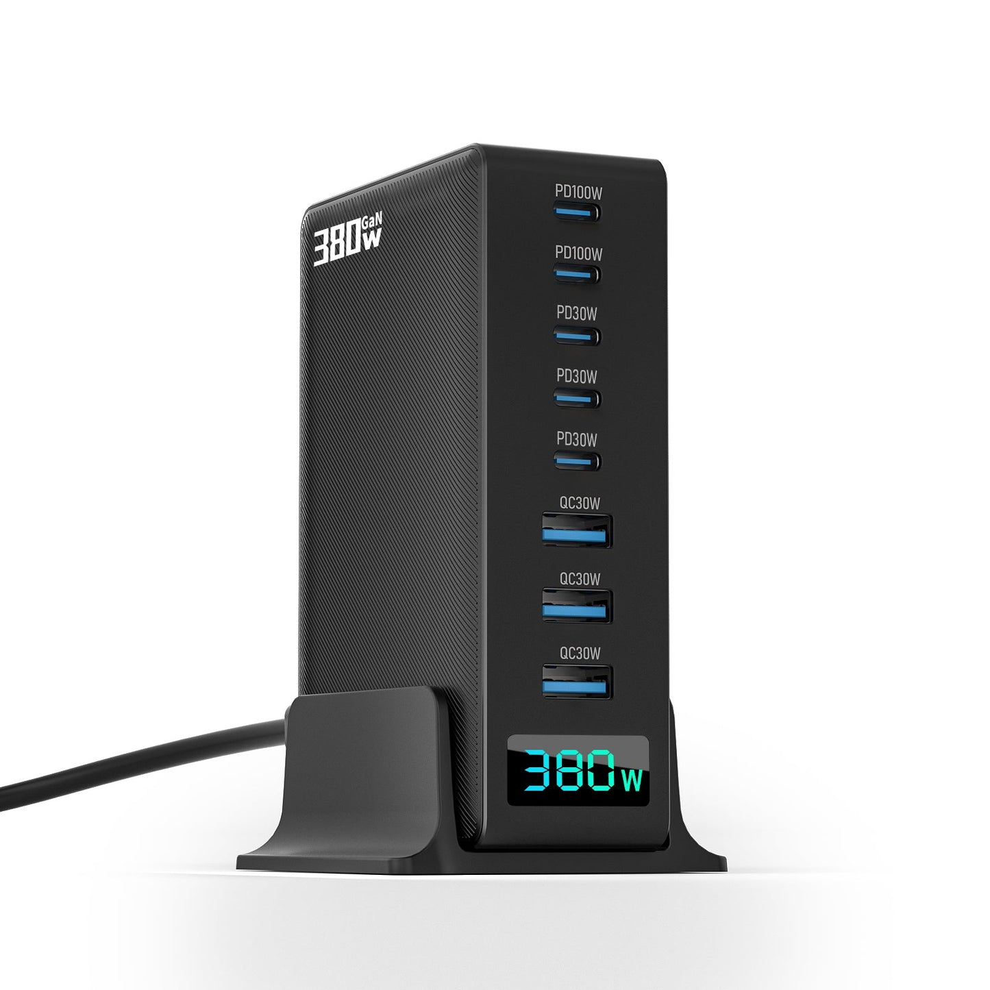 Stație încărcare 8 - in - 1 380W, 5x USB - C + 3x USB - A - Voltres
